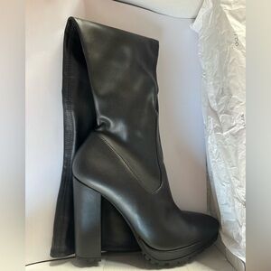 Aldo Black Over The Knee Heeled Boots for Women- worn once for 2 hours